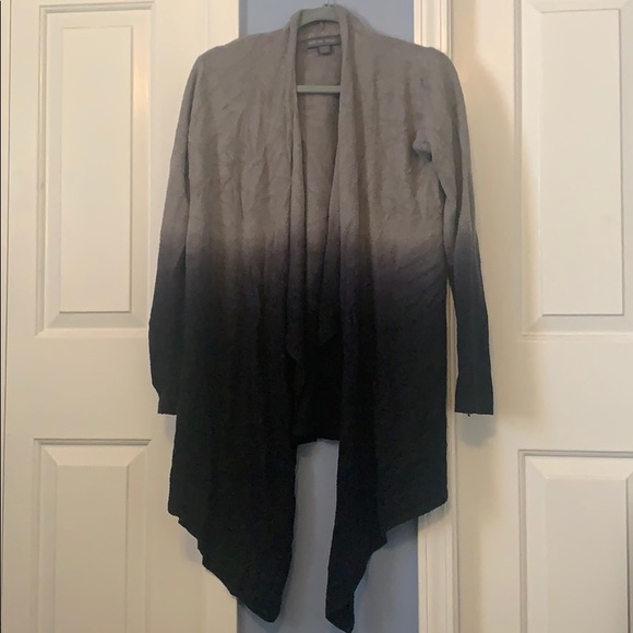 Gray Navy Ombré Calipso Wrap Cardigan Sweater - Picture 2 of 9